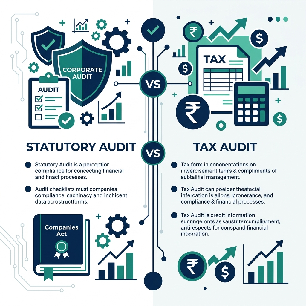 Statutory Audit vs Tax Audit Comparison Chart
